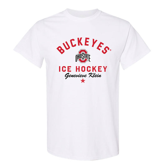 Ohio State - NCAA Women's Ice Hockey : Genevieve Klein - Classic Shersey T-Shirt-0