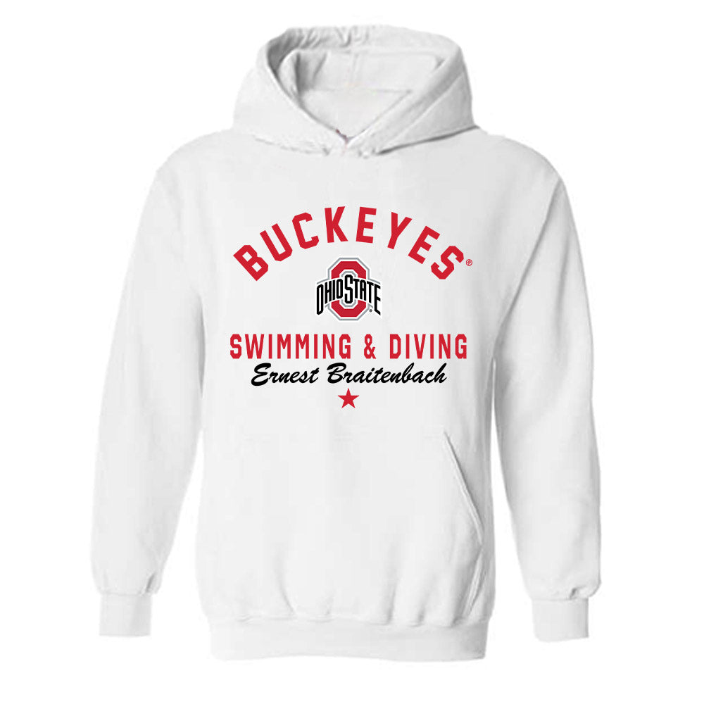 Ohio State - NCAA Men's Swimming & Diving : Ernest Braitenbach - Classic Shersey Hooded Sweatshirt-0