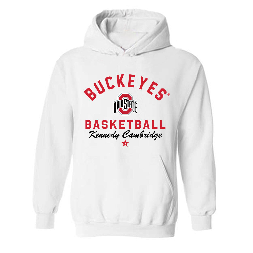 Ohio State - NCAA Women's Basketball : Kennedy Cambridge - Classic Shersey Hooded Sweatshirt-0