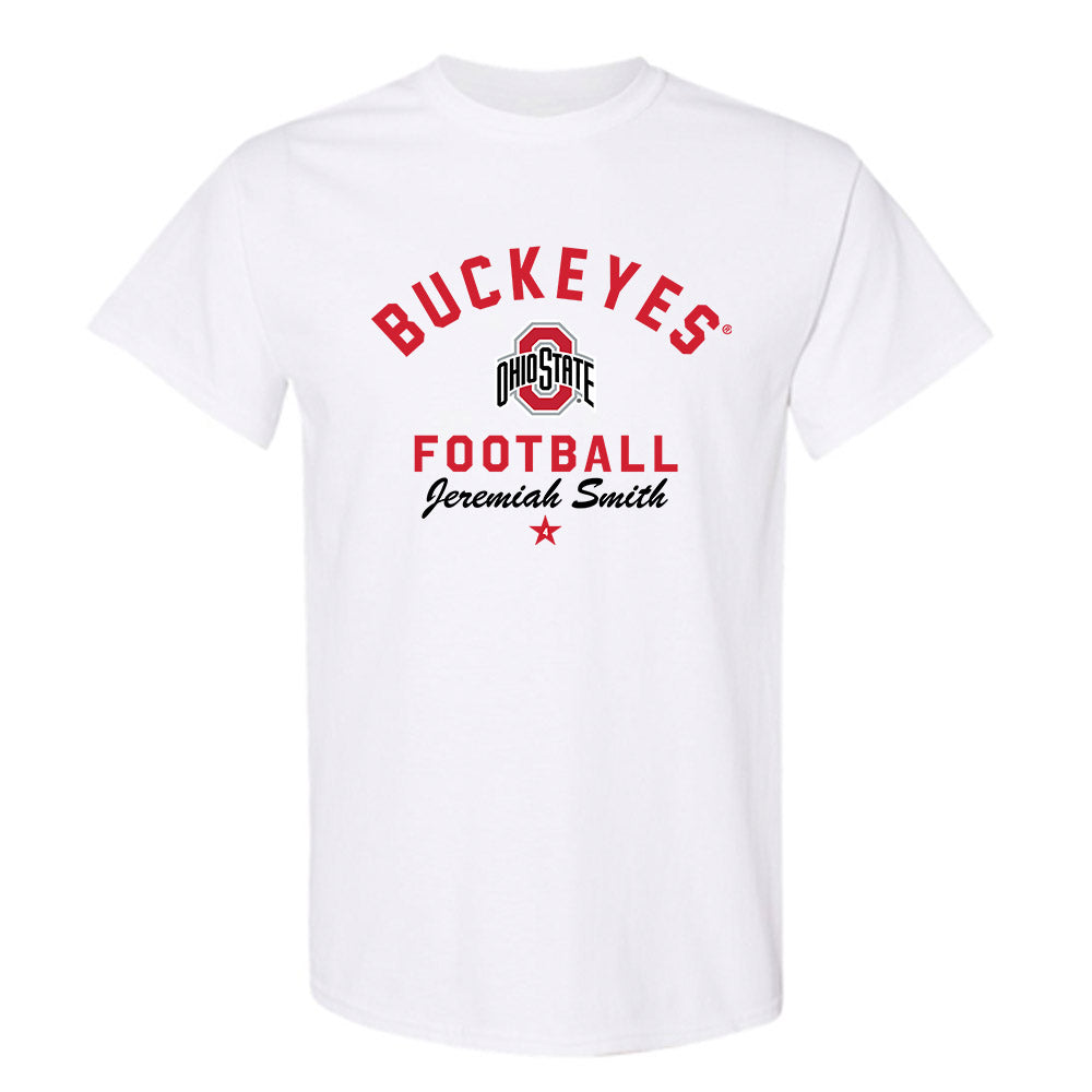 Ohio State - NCAA Football : Jeremiah Smith - Classic Shersey T-Shirt-0