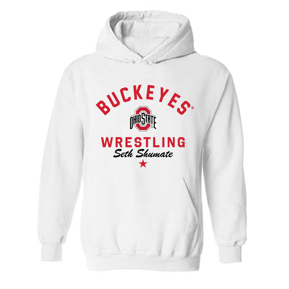 Ohio State - NCAA Wrestling : Seth Shumate - Classic Shersey Hooded Sweatshirt-0