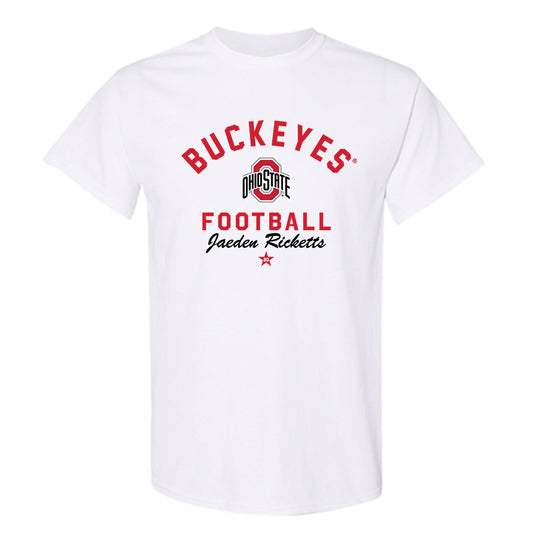 Ohio State - NCAA Football : Jaeden Ricketts - Classic Shersey T-Shirt-0
