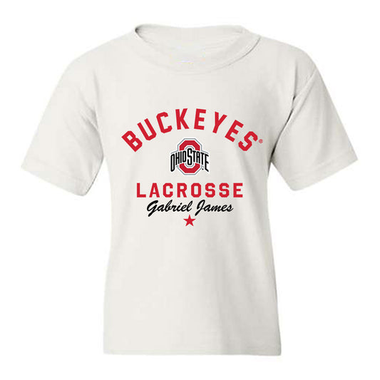 Ohio State - NCAA Men's Lacrosse : Gabriel James - Classic Shersey Youth T-Shirt-0