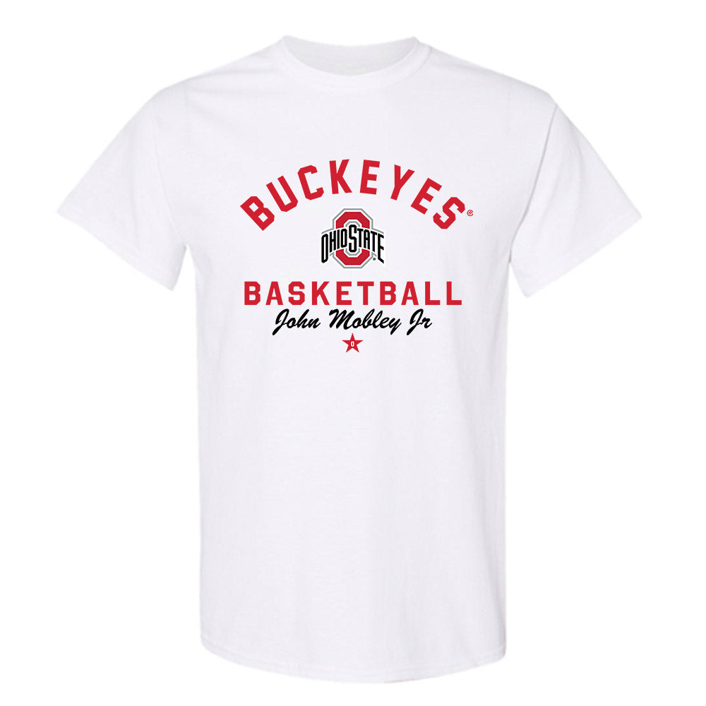 Ohio State - NCAA Men's Basketball : John Mobley Jr - Classic Shersey T-Shirt-0