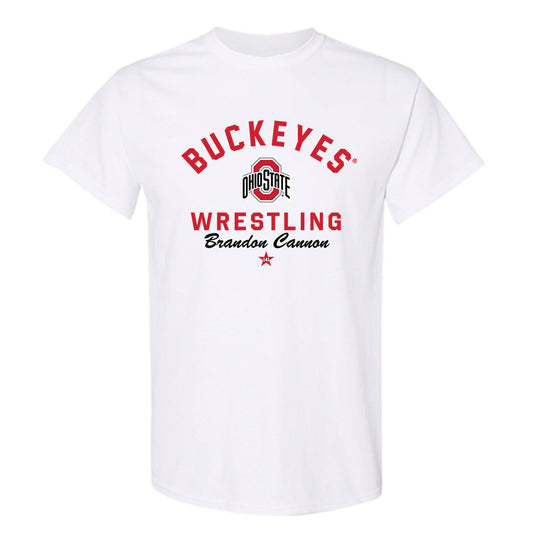 Ohio State - NCAA Wrestling : Brandon Cannon - Classic Shersey T-Shirt-0