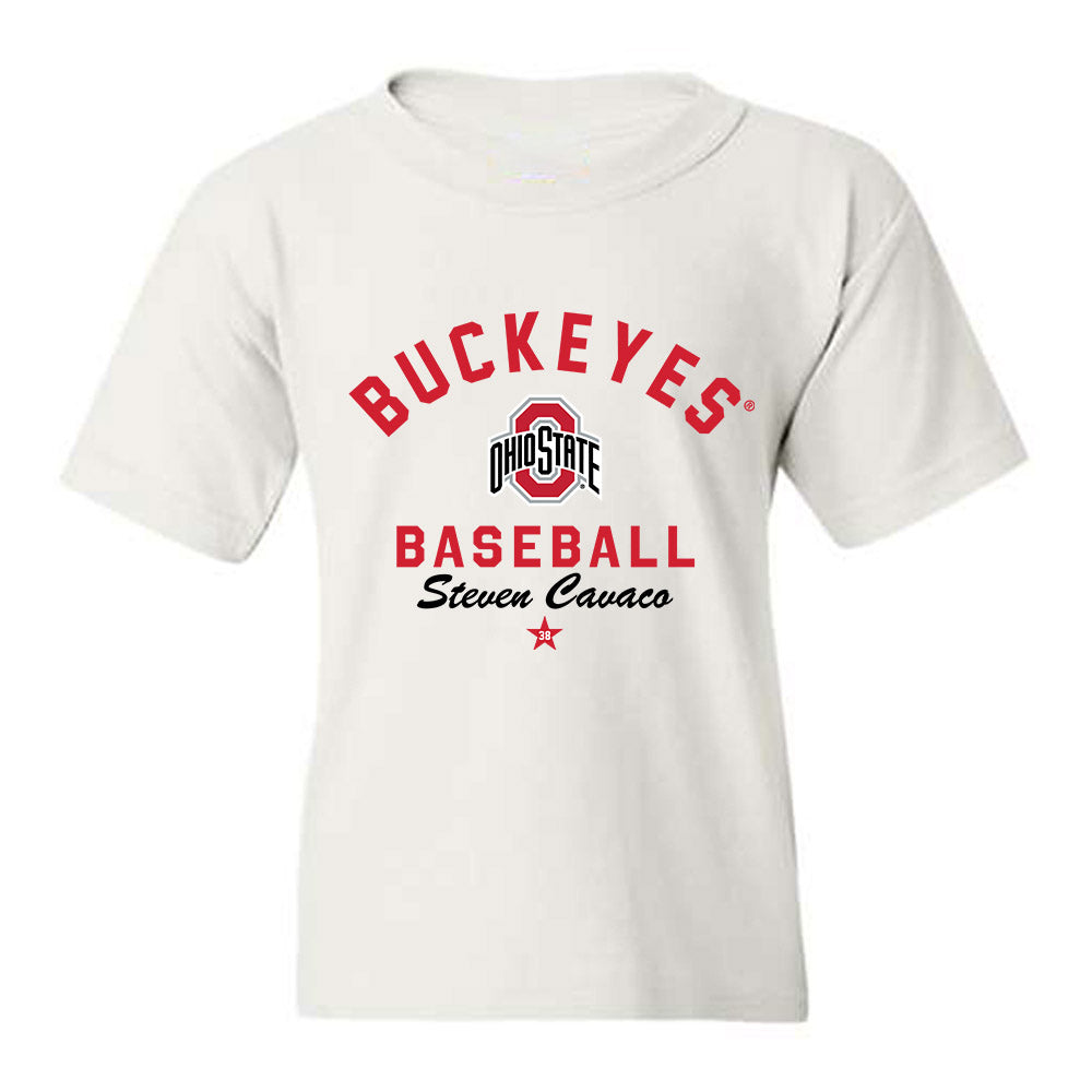 Ohio State - NCAA Baseball : Steven Cavaco - Classic Shersey Youth T-Shirt-0