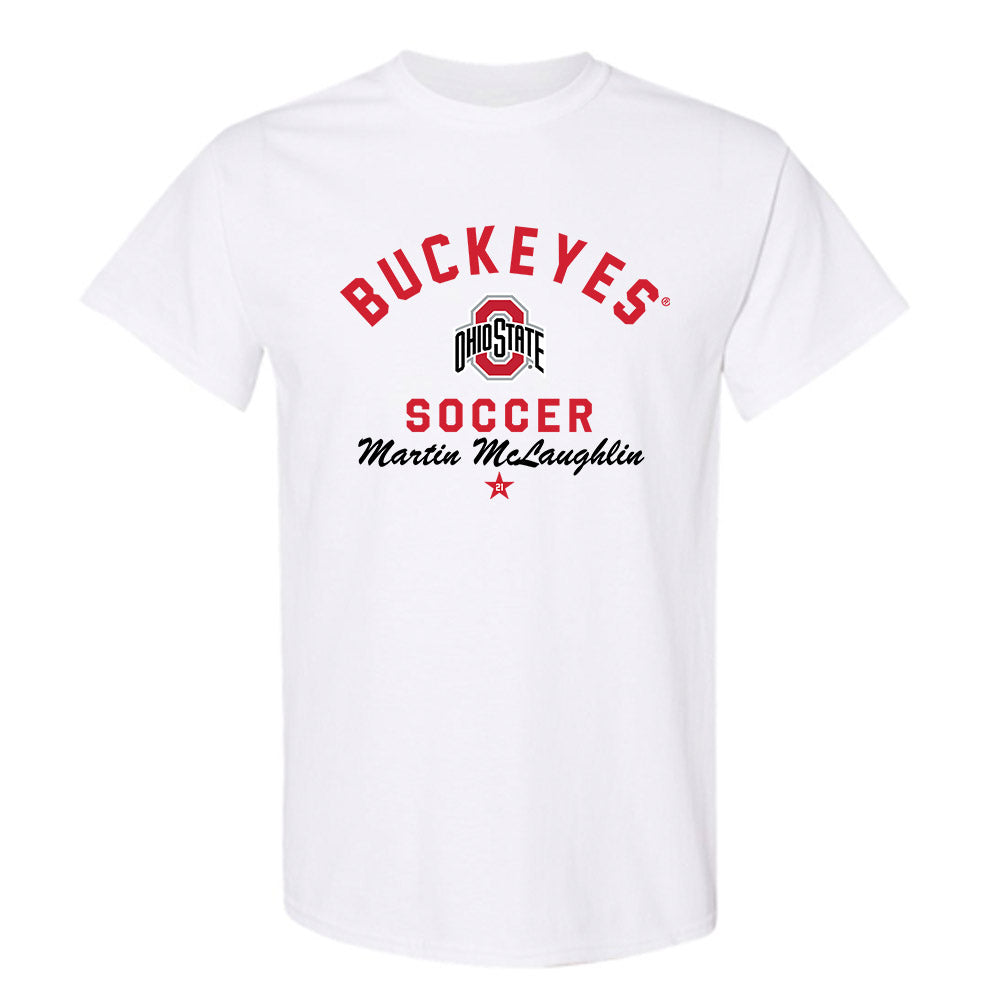 Ohio State - NCAA Men's Soccer : Martin McLaughlin - Classic Shersey T-Shirt-0