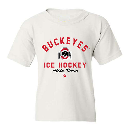 Ohio State - NCAA Women's Ice Hockey : Alida Korte - Classic Shersey Youth T-Shirt-0
