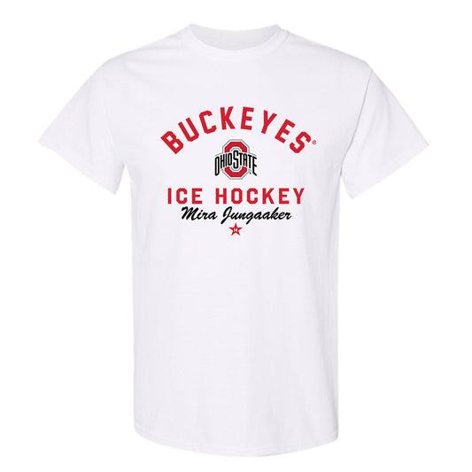 Ohio State - NCAA Women's Ice Hockey : Mira Jungaaker - Classic Shersey T-Shirt-0