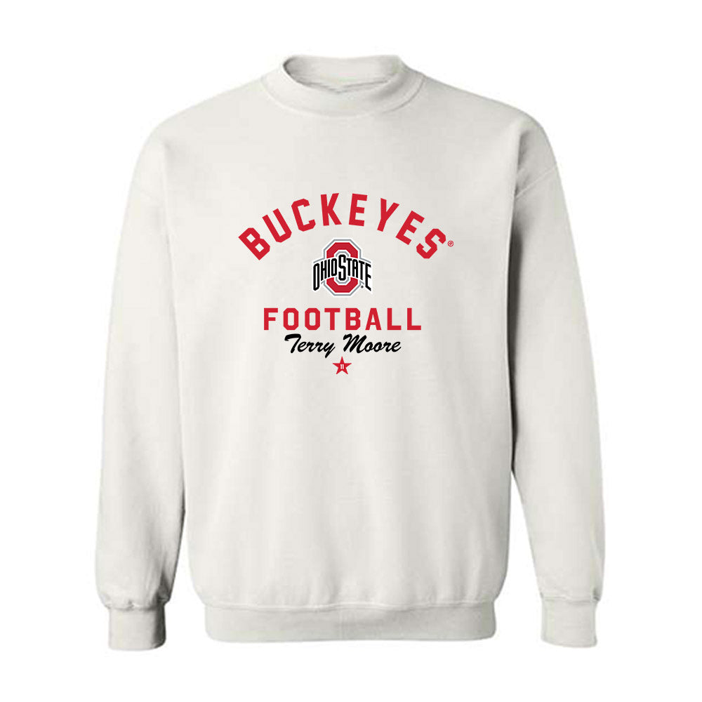 Ohio State - NCAA Football : Terry Moore - Classic Shersey Crewneck Sweatshirt-0