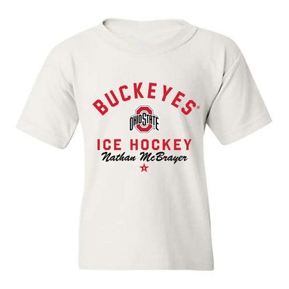 Ohio State - NCAA Men's Ice Hockey : Nathan McBrayer - Classic Shersey Youth T-Shirt-0