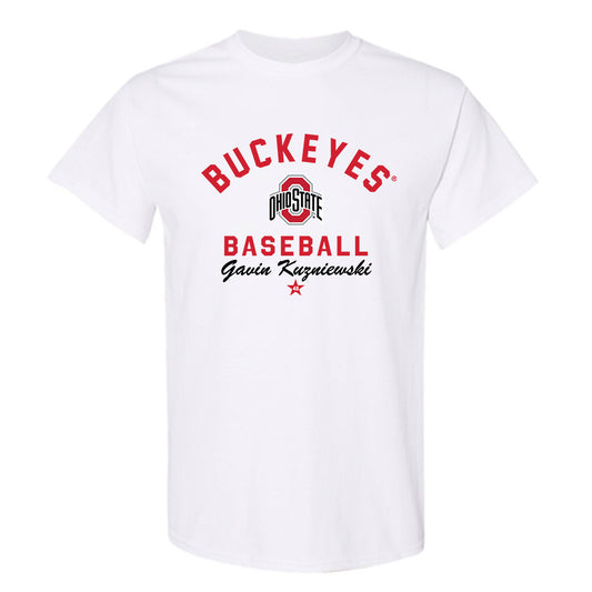 Ohio State - NCAA Baseball : Gavin Kuzniewski - Classic Shersey T-Shirt-0