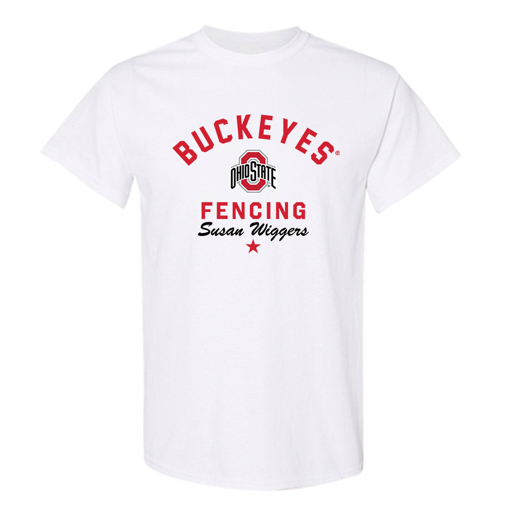 Ohio State - NCAA Women's Fencing : Susan Wiggers - Classic Shersey T-Shirt-0