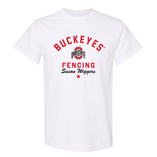Ohio State - NCAA Women's Fencing : Susan Wiggers - Classic Shersey T-Shirt-0
