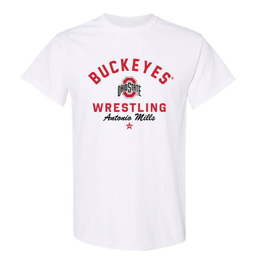 Ohio State - NCAA Wrestling : Antonio Mills - Classic Shersey T-Shirt-0