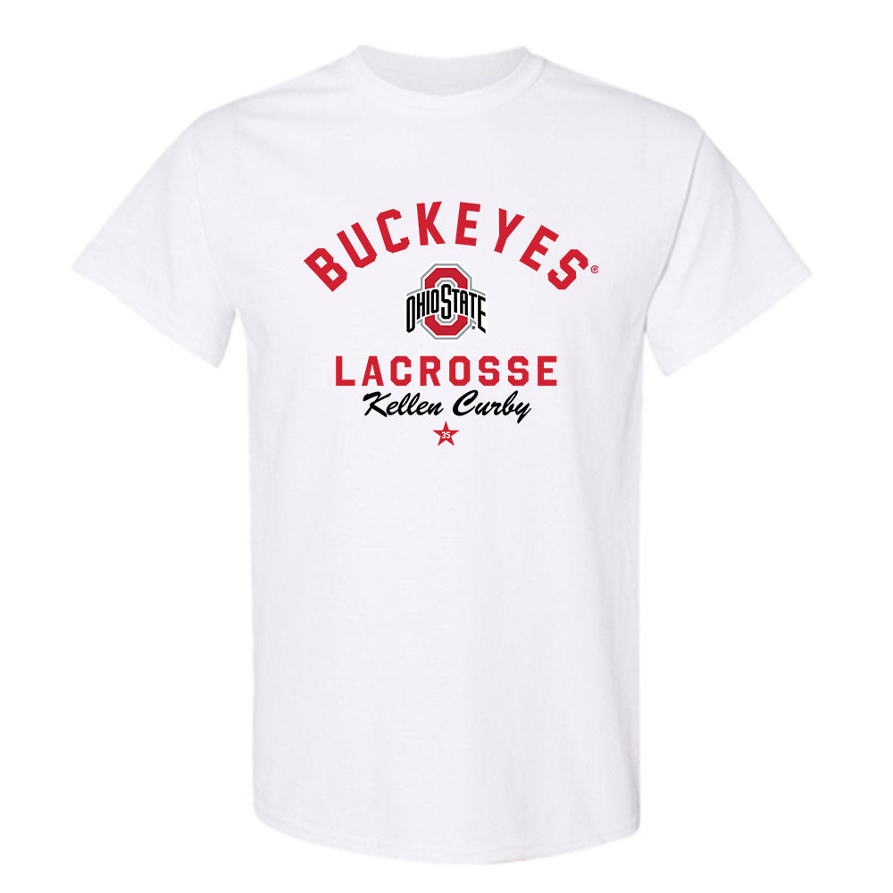 Ohio State - NCAA Men's Lacrosse : Kellen Curby - Classic Shersey T-Shirt-0