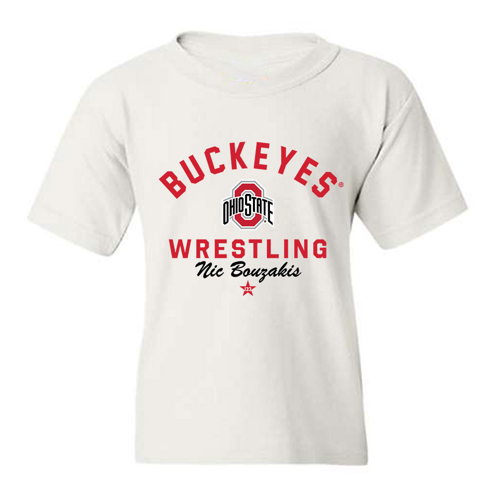 Ohio State - NCAA Wrestling : Nic Bouzakis - Classic Shersey Youth T-Shirt-0