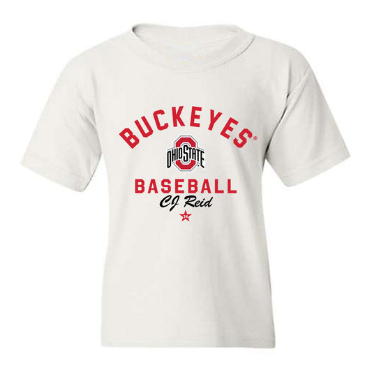 Ohio State - NCAA Baseball : CJ Reid - Classic Shersey Youth T-Shirt-0