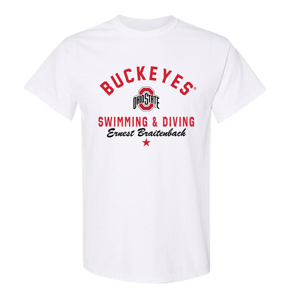 Ohio State - NCAA Men's Swimming & Diving : Ernest Braitenbach - Classic Shersey T-Shirt-0