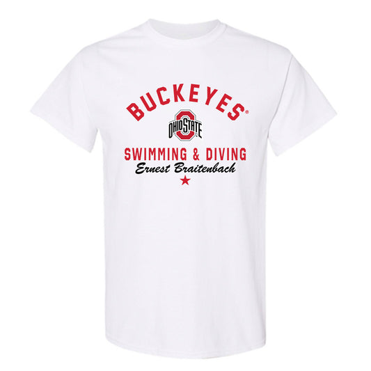 Ohio State - NCAA Men's Swimming & Diving : Ernest Braitenbach - Classic Shersey T-Shirt-0