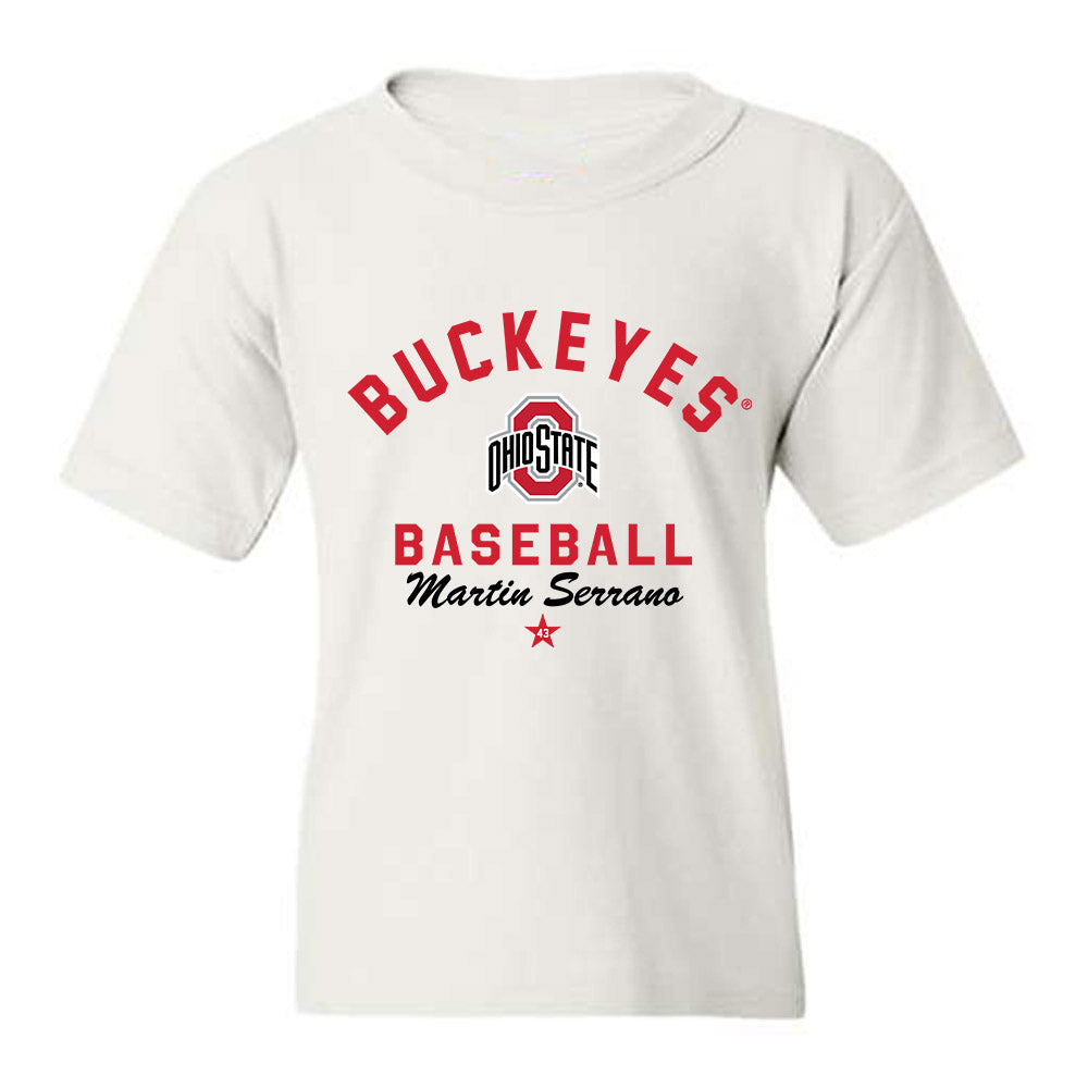 Ohio State - NCAA Baseball : Martin Serrano - Classic Shersey Youth T-Shirt-0