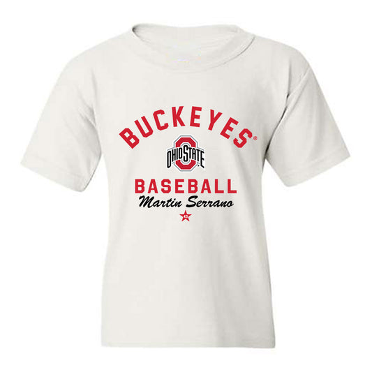 Ohio State - NCAA Baseball : Martin Serrano - Classic Shersey Youth T-Shirt-0