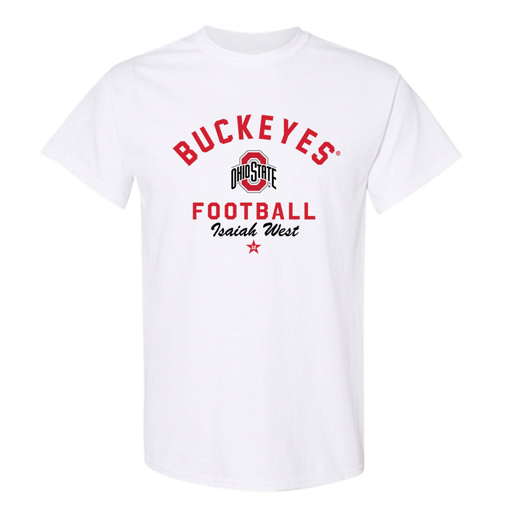 Ohio State - NCAA Football : Isaiah West - Classic Shersey T-Shirt-0
