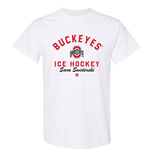 Ohio State - NCAA Women's Ice Hockey : Sara Swiderski - Classic Shersey T-Shirt-0