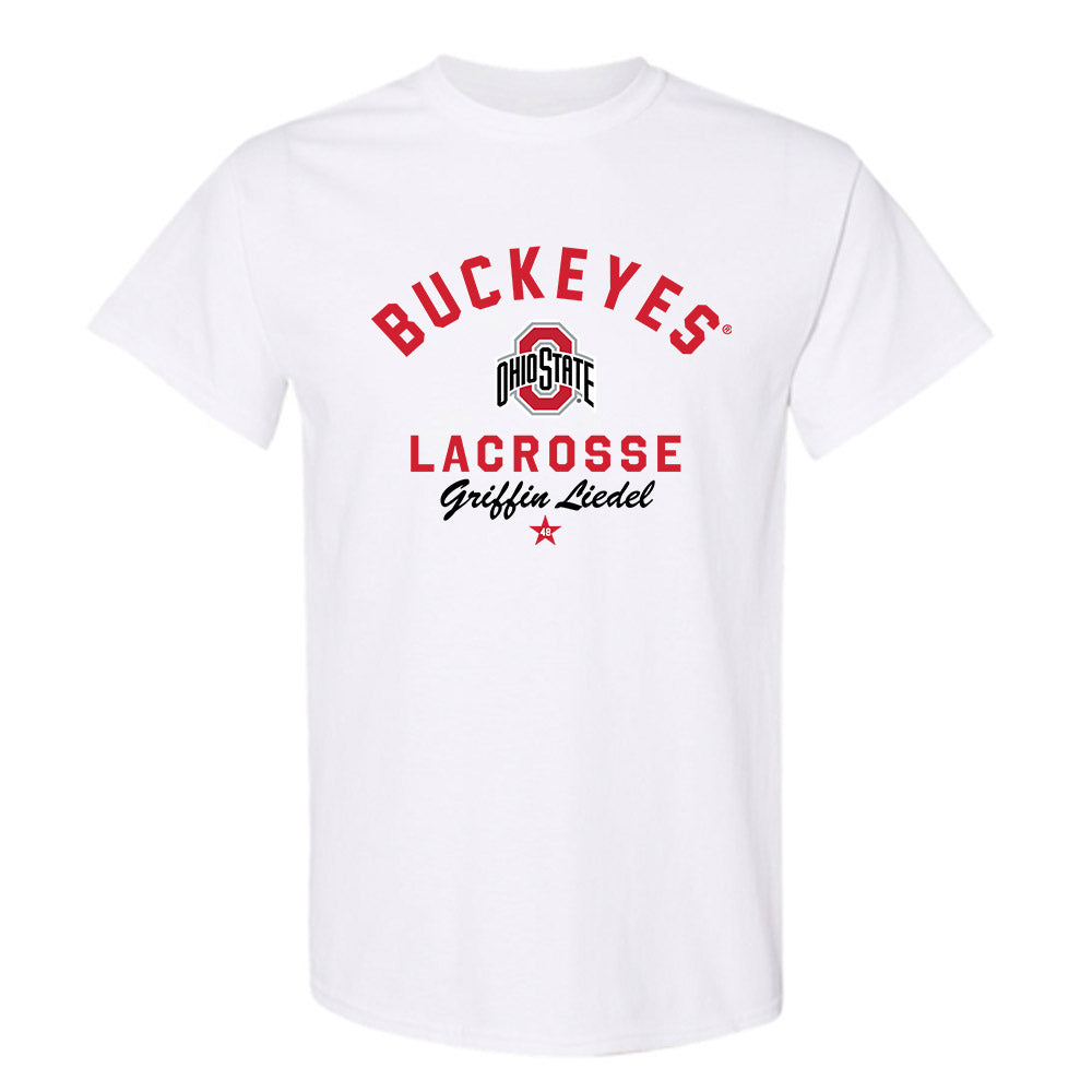 Ohio State - NCAA Men's Lacrosse : Griffin Liedel - Classic Shersey T-Shirt-0