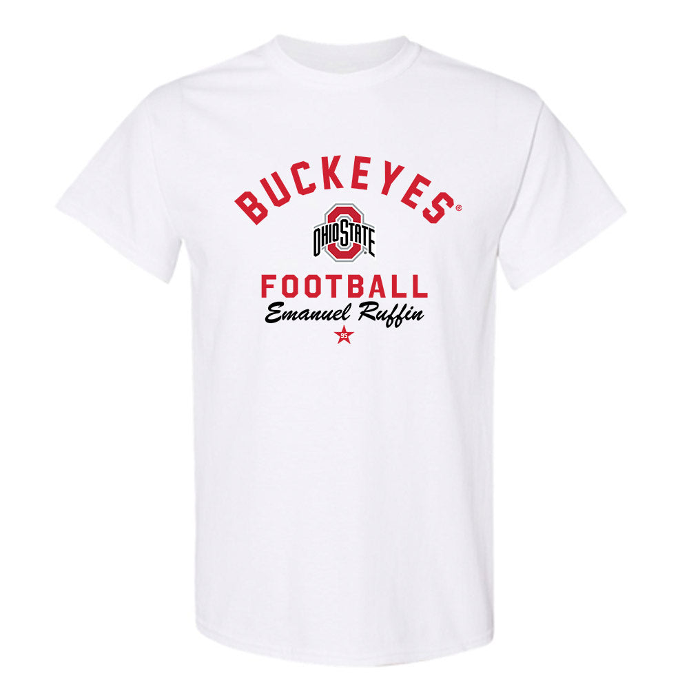 Ohio State - NCAA Football : Emanuel Ruffin - Classic Shersey T-Shirt-0