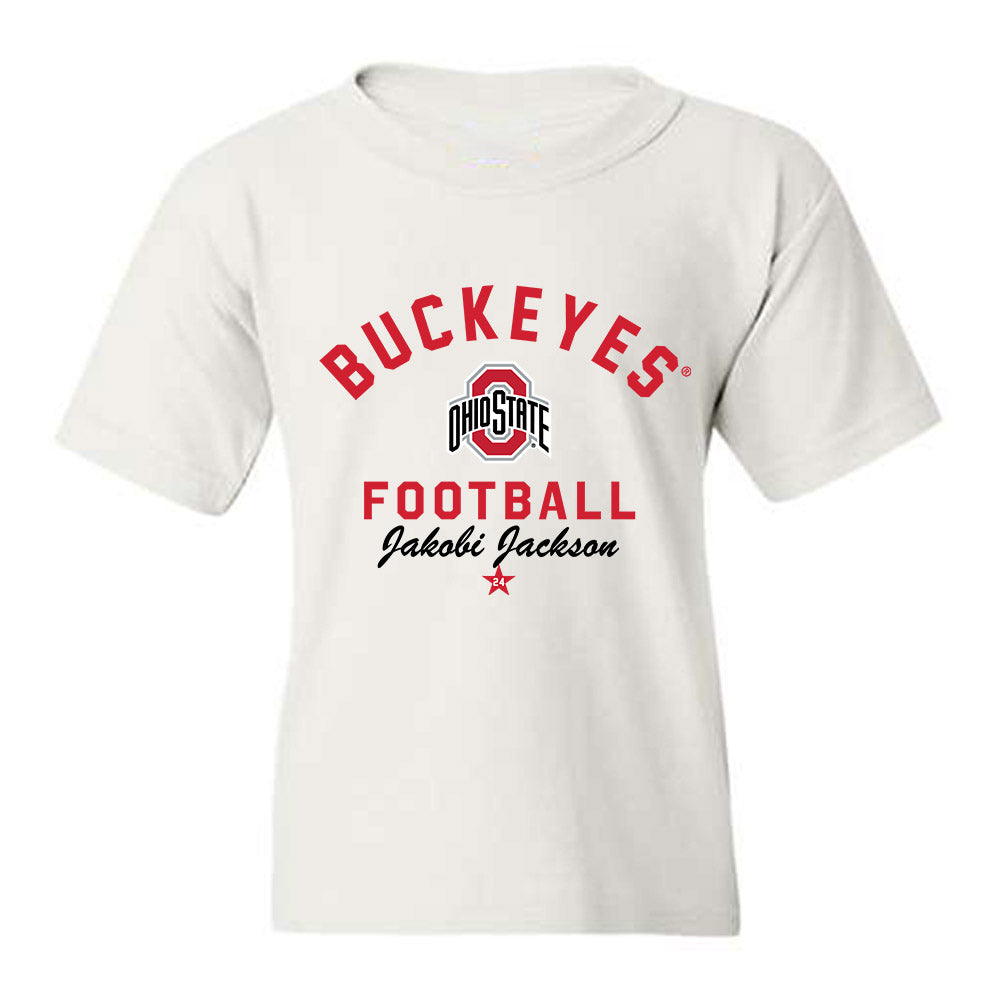 Ohio State - NCAA Football : Jakobi Jackson - Classic Shersey Youth T-Shirt-0