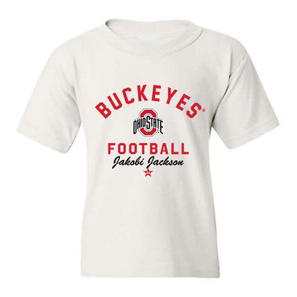 Ohio State - NCAA Football : Jakobi Jackson - Classic Shersey Youth T-Shirt-0
