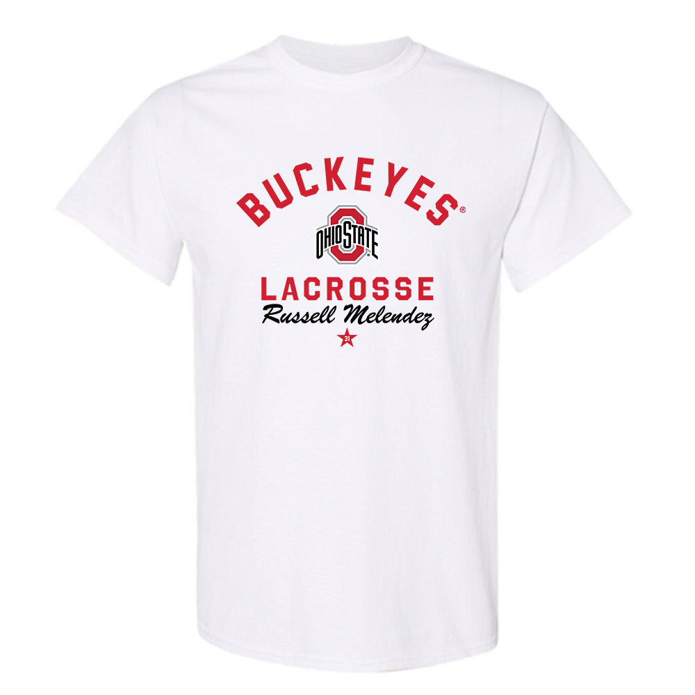 Ohio State - NCAA Men's Lacrosse : Russell Melendez - Classic Shersey T-Shirt-0