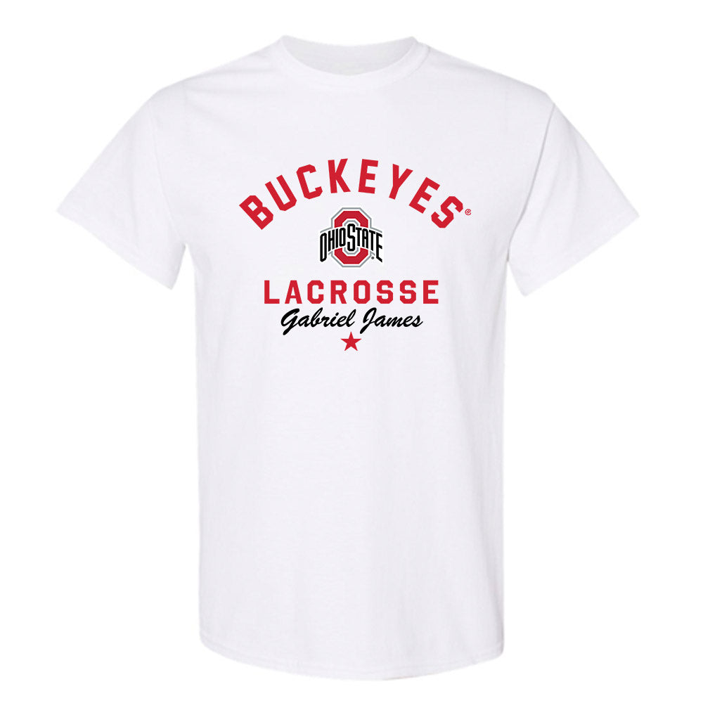 Ohio State - NCAA Men's Lacrosse : Gabriel James - Classic Shersey T-Shirt-0