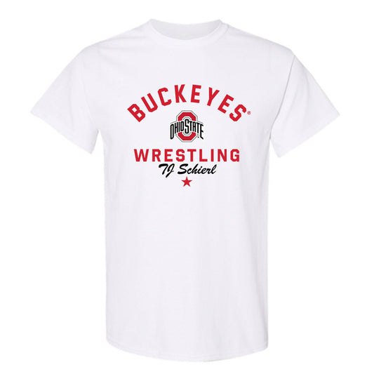 Ohio State - NCAA Wrestling : TJ Schierl - Classic Shersey T-Shirt-0
