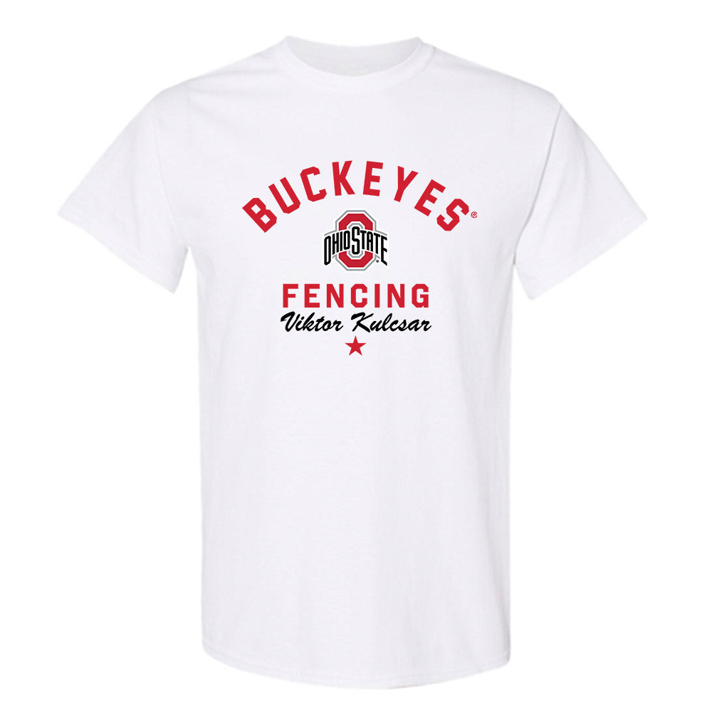 Ohio State - NCAA Men's Fencing : Viktor Kulcsar - Classic Shersey T-Shirt-0