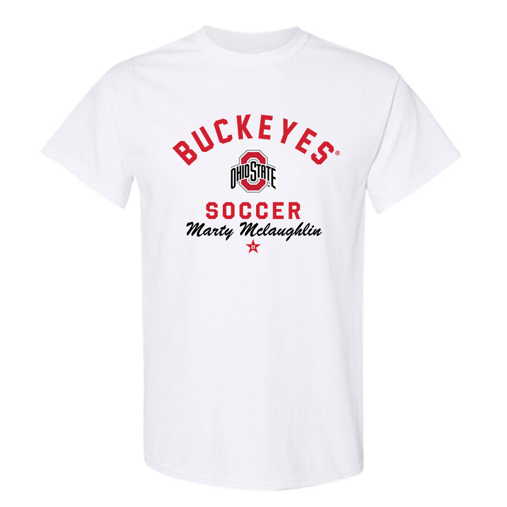 Ohio State - NCAA Men's Soccer : Marty Mclaughlin - Classic Shersey T-Shirt-0