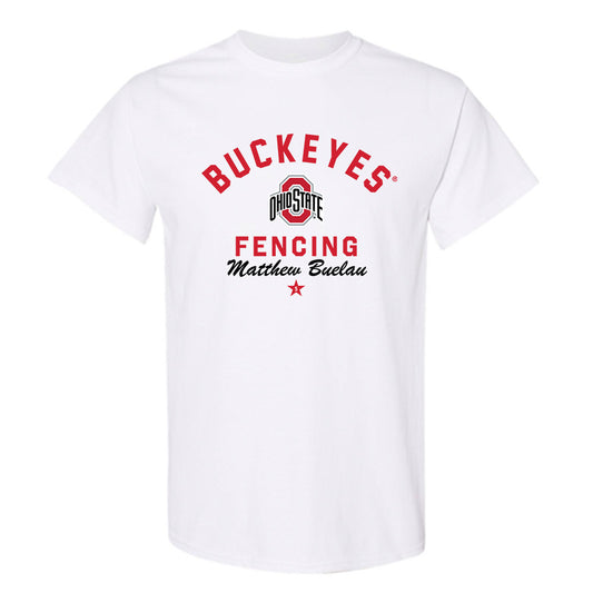 Ohio State - NCAA Men's Fencing : Matthew Buelau - Classic Shersey T-Shirt-0