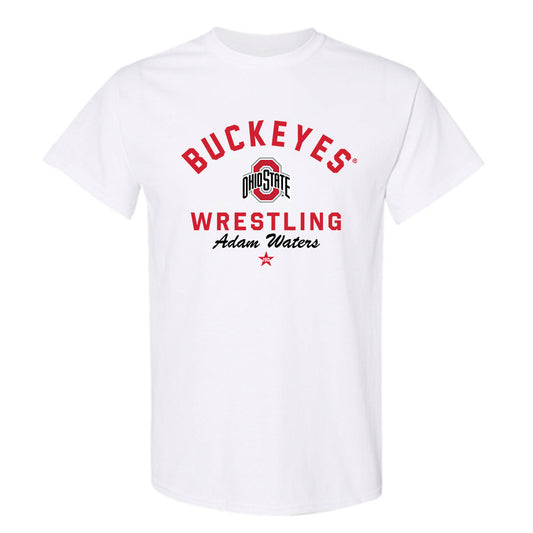 Ohio State - NCAA Wrestling : Adam Waters - Classic Shersey T-Shirt-0