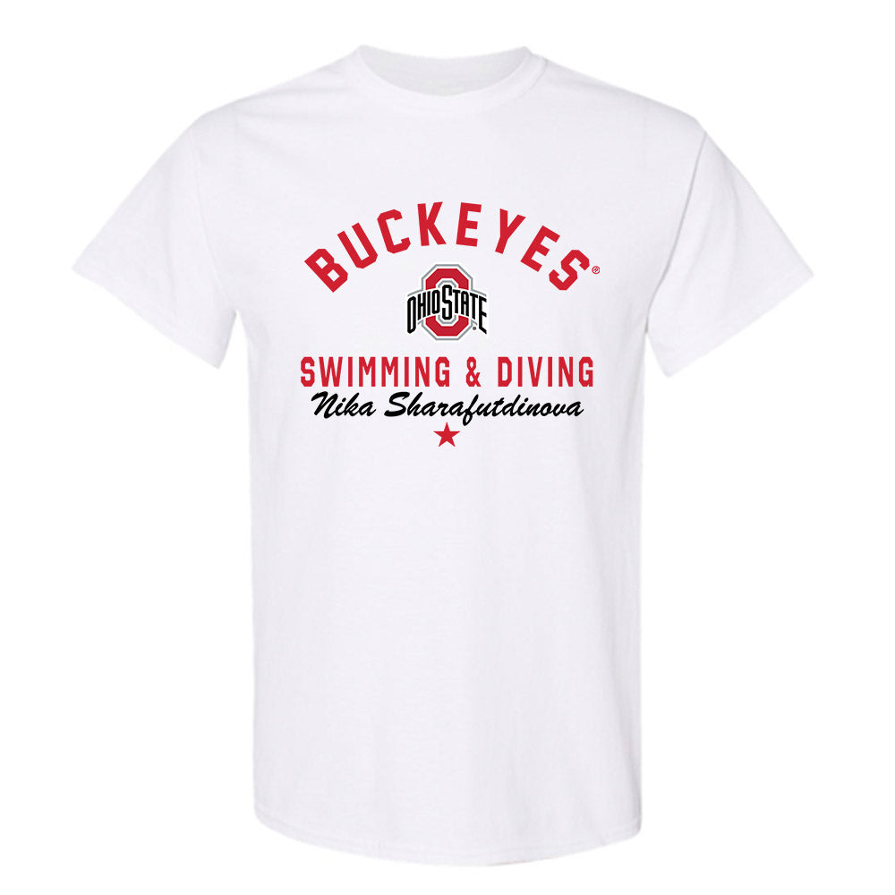 Ohio State - NCAA Women's Swimming & Diving : Nika Sharafutdinova - Classic Shersey T-Shirt-0