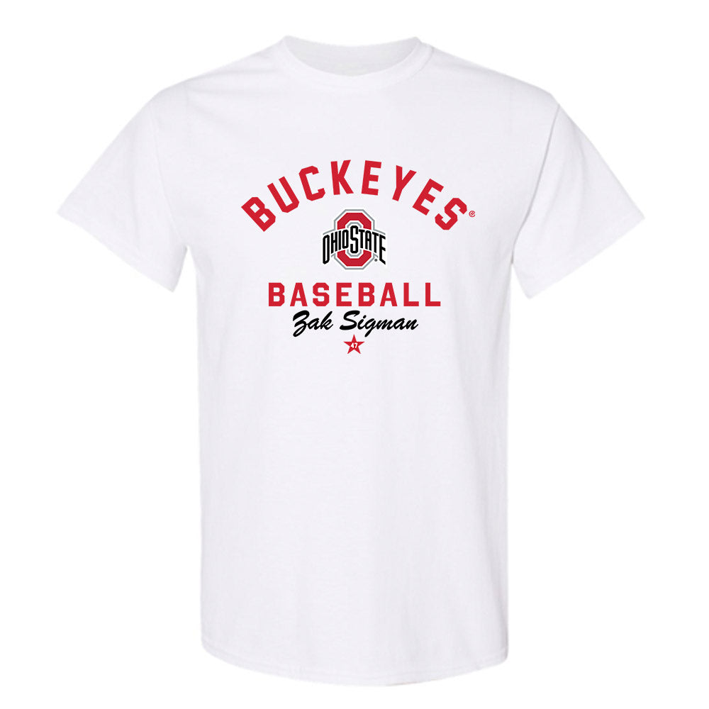 Ohio State - NCAA Baseball : Zak Sigman - Classic Shersey T-Shirt-0