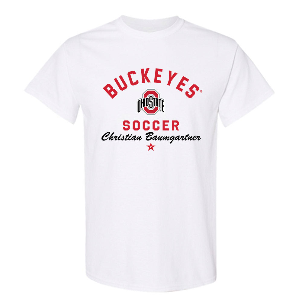 Ohio State - NCAA Men's Soccer : Christian Baumgartner - Classic Shersey T-Shirt-0