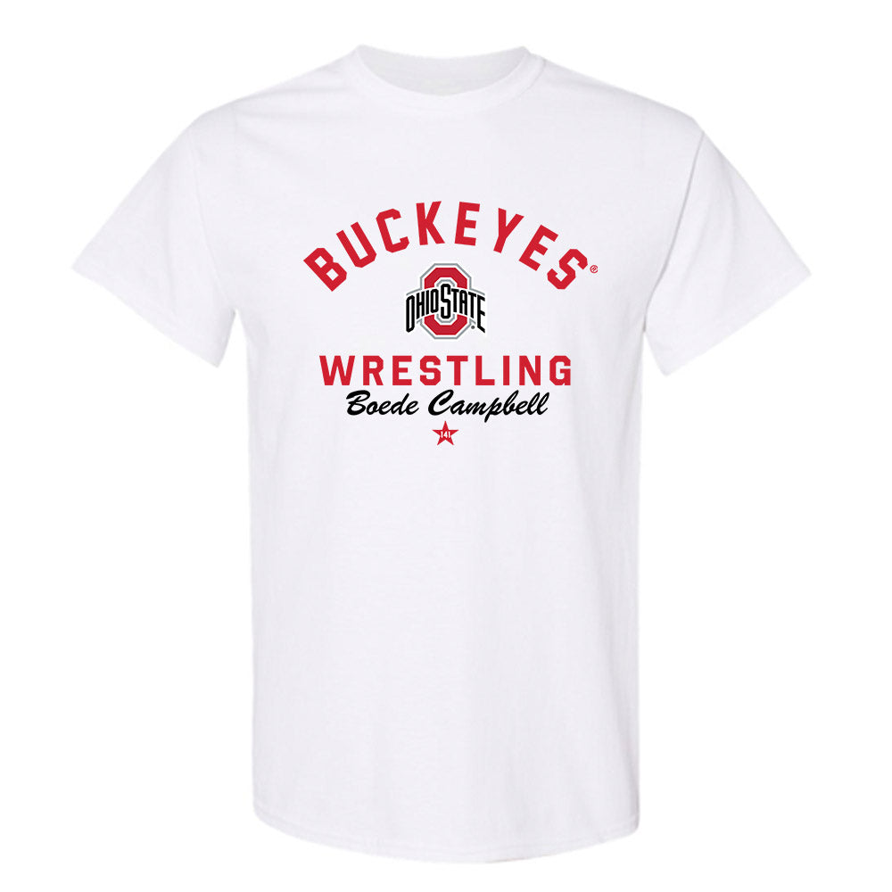 Ohio State - NCAA Wrestling : Boede Campbell - Classic Shersey T-Shirt-0