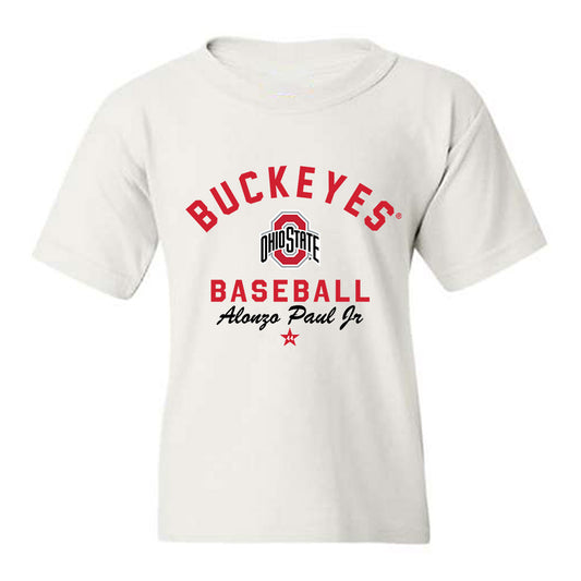 Ohio State - NCAA Baseball : Alonzo Paul Jr - Classic Shersey Youth T-Shirt-0
