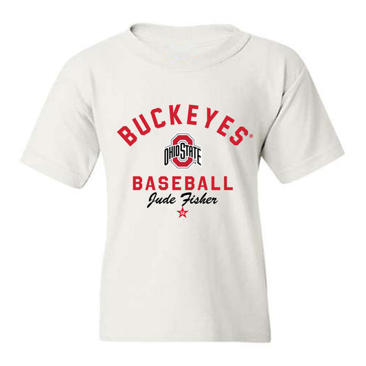 Ohio State - NCAA Baseball : Jude Fisher - Classic Shersey Youth T-Shirt-0