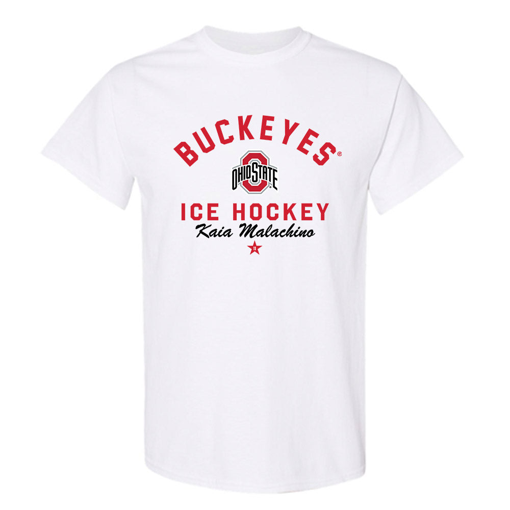 Ohio State - NCAA Women's Ice Hockey : Kaia Malachino - Classic Shersey T-Shirt-0