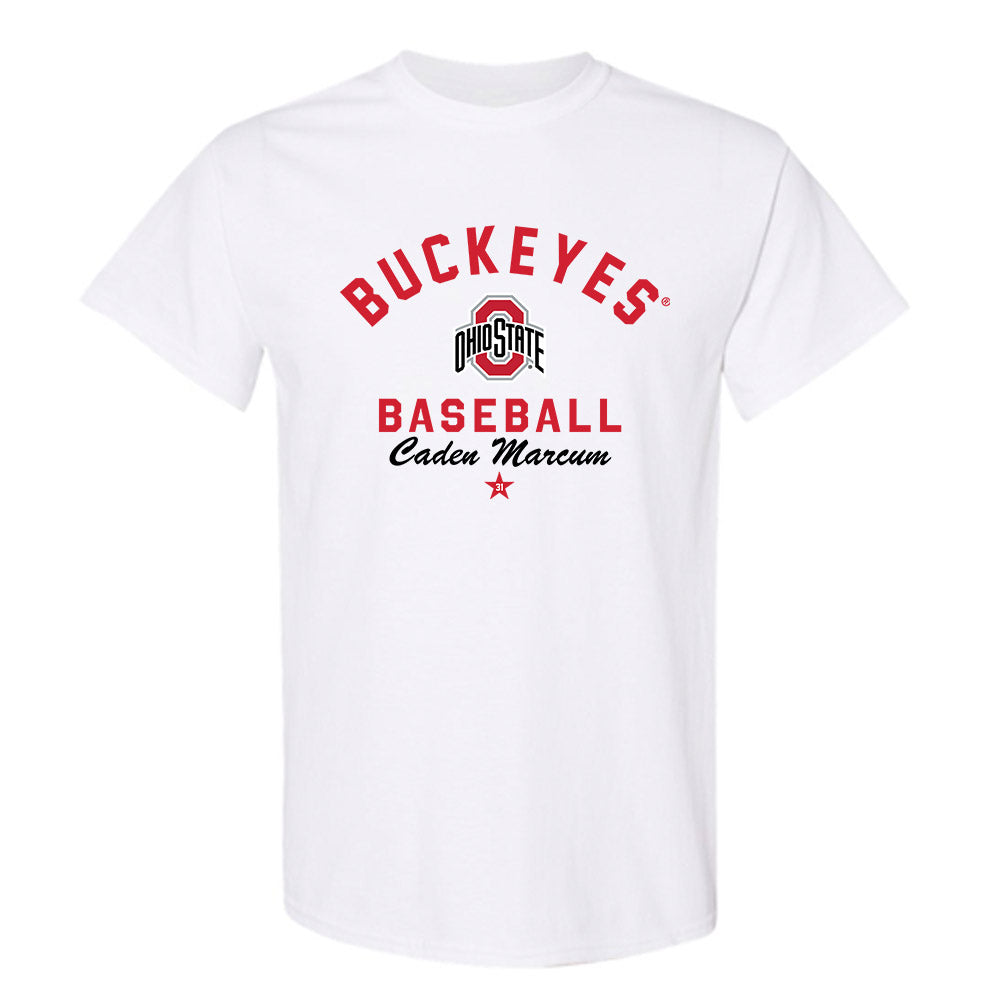 Ohio State - NCAA Baseball : Caden Marcum - Classic Shersey T-Shirt-0