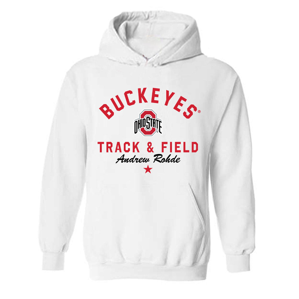 Ohio State - NCAA Men's Track & Field : Andrew Rohde - Classic Shersey Hooded Sweatshirt-0