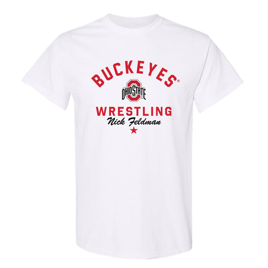 Ohio State - NCAA Wrestling : Nick Feldman - Classic Shersey T-Shirt-0