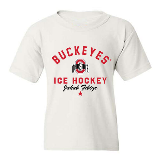Ohio State - NCAA Men's Ice Hockey : Jakub Fibigr - Classic Shersey Youth T-Shirt-0